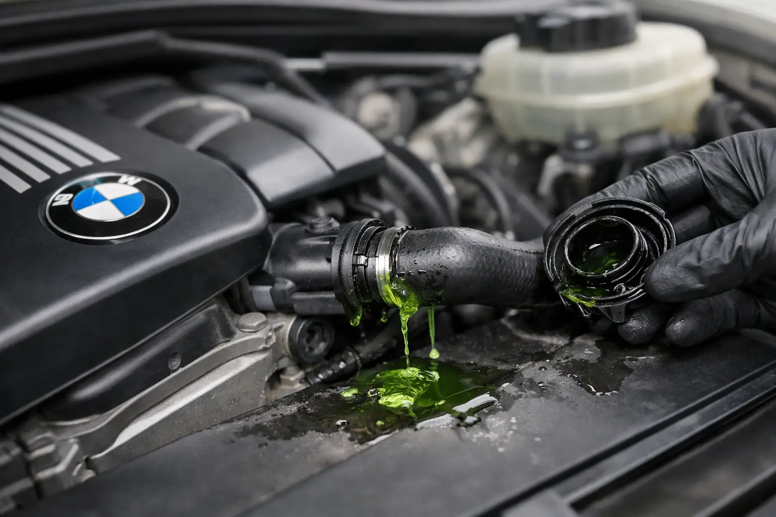 BMW Coolant Leak Example and What It Can Tell You